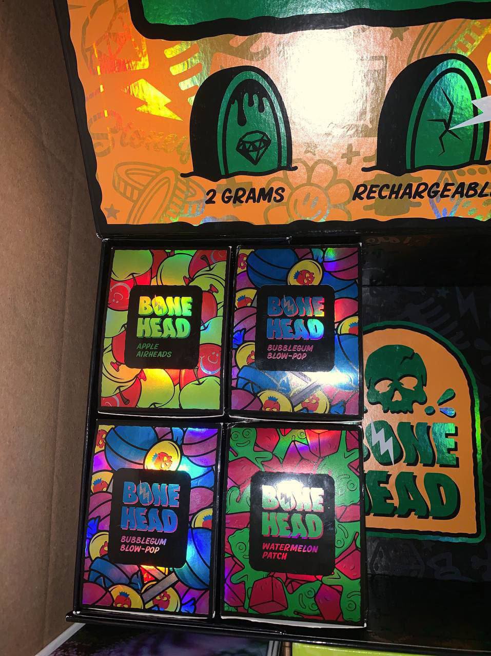 Bonehead 2g disposable for sale, this carts are known for their high potency, typically containing THC levels ranging from 70% to 90% or higher.............