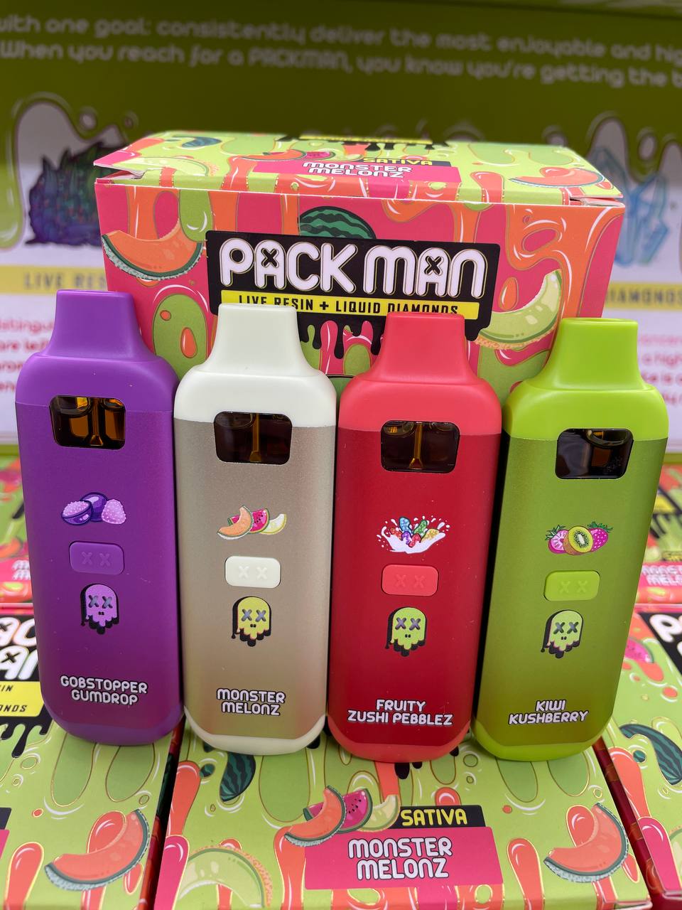 Pacman 2G Disposable for sale, this is a sleek and convenient vaping device designed for on-the-go enjoyment. Engineered with simplicity and portability....