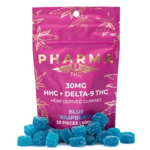 Blue Raspberry Gummies For Sale! PharmaTHC HHC / Delta 9 THC Gummies in Blue Raspberry flavor are expertly crafted for those seeking a potent and enjoyable