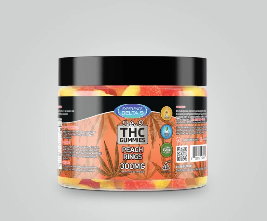 Buy Delta 9 THC Gummies Peach Rings 300MG Online! Savor the vibrant, fruity flavor of our Delta 9 THC Gummies Peach Rings, perfectly dosed at 300mg per....