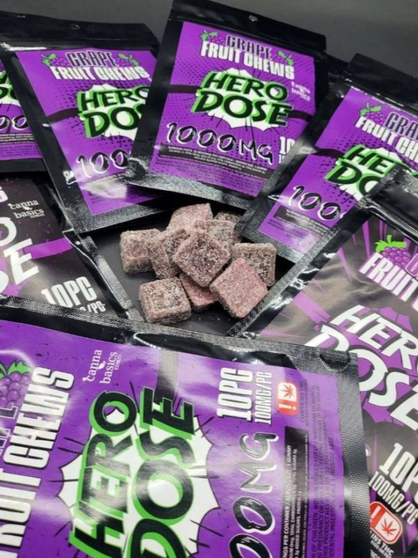 Hero Dose Fruit Chews are a premium line of cannabis-infused edible candies, designed for those who enjoy the benefits of cannabis in a discreet, easy..