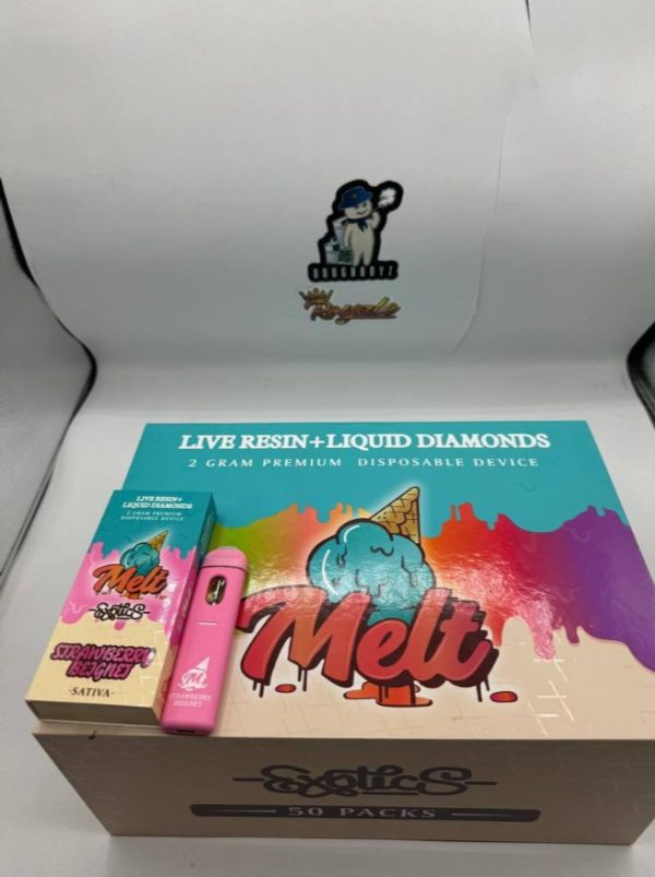 Buy Melt Live Resin Disposable Online! The Melt Live Resin Disposable 2G 50 Pack Mix Strain is a premium cannabis vaping product that delivers a...