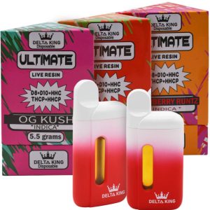 Delta King Vape For Sale! A strong combination of Delta 11 THC and HHC-P is provided by the Delta King Uppercut Delta 11 + HHC-P Vaporizer