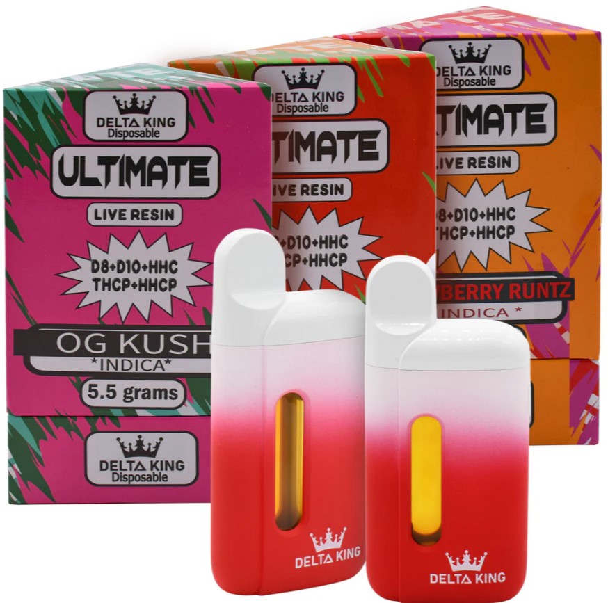 Delta King Vape For Sale! A strong combination of Delta 11 THC and HHC-P is provided by the Delta King Uppercut Delta 11 + HHC-P Vaporizer