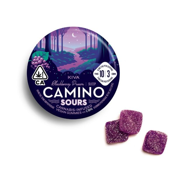 Buy camino sour gummies today! The Blackberry Dream CBN Sour Camino Gummies are here, the perfect partner for a good night's sleep. These vegan-friendly