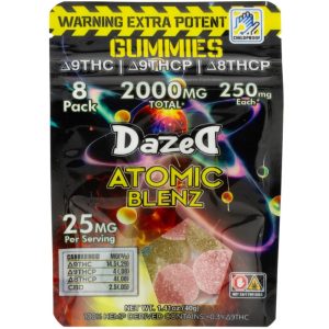 Buy dazed atomic blenz gummies near me! Enjoy powerful effects and delicious flavor with Atomic Blenz 250mg Gummies [8 Pack] — the ultimate edible